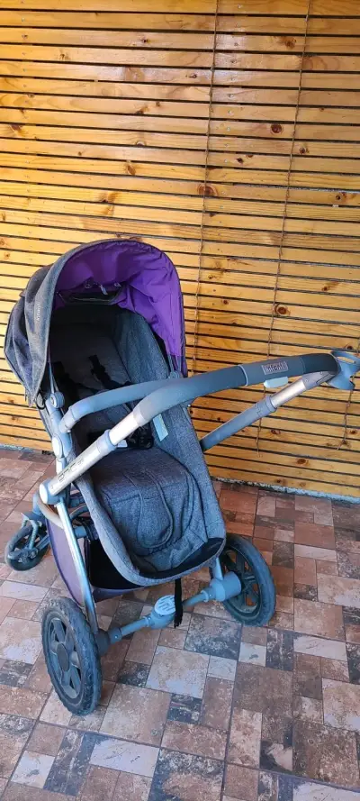 Coche de bebé Infanti Epic 3 en 1 gris - miniatura 1