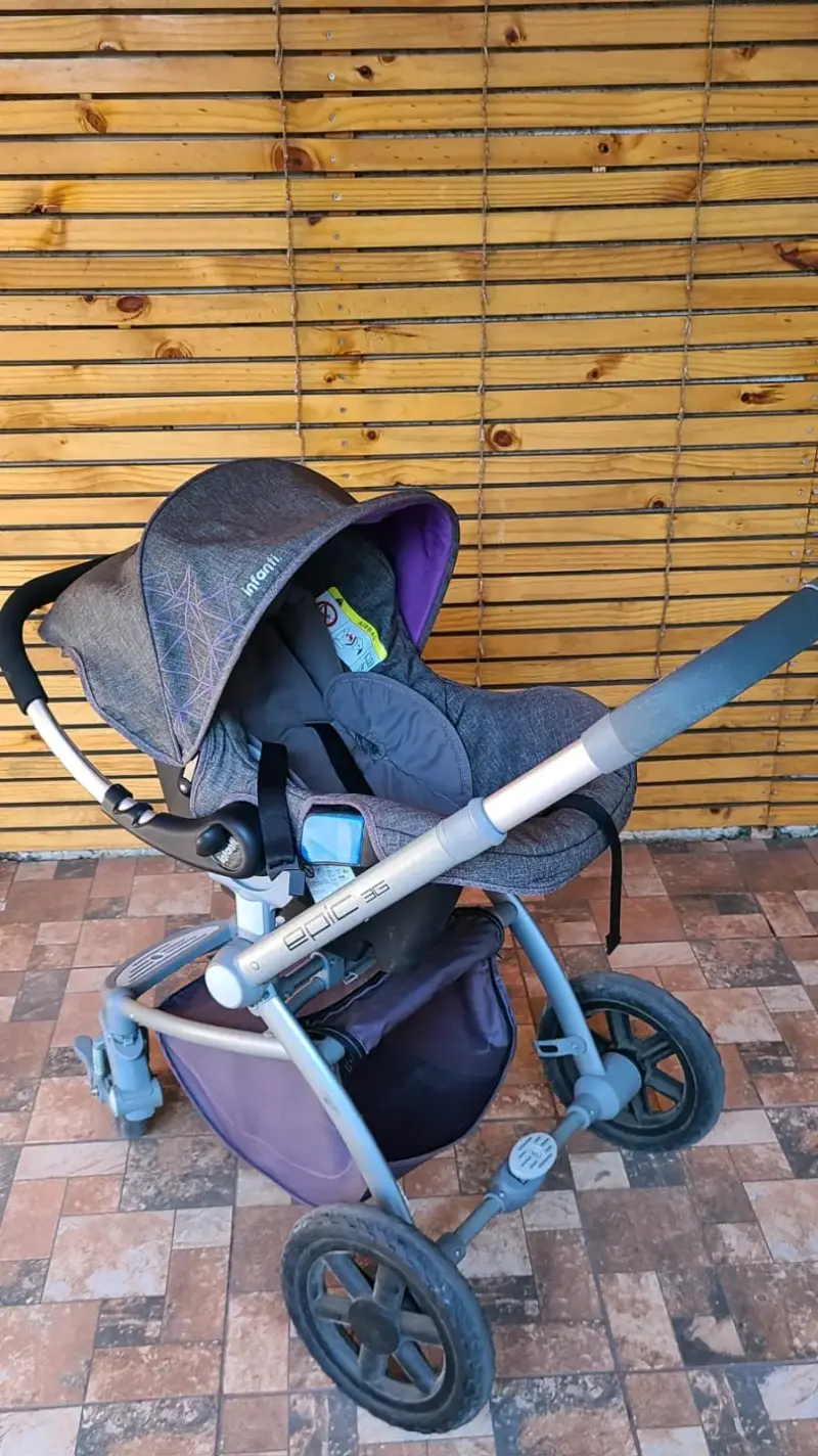 Coche de bebé Infanti Epic 3 en 1 gris - 2