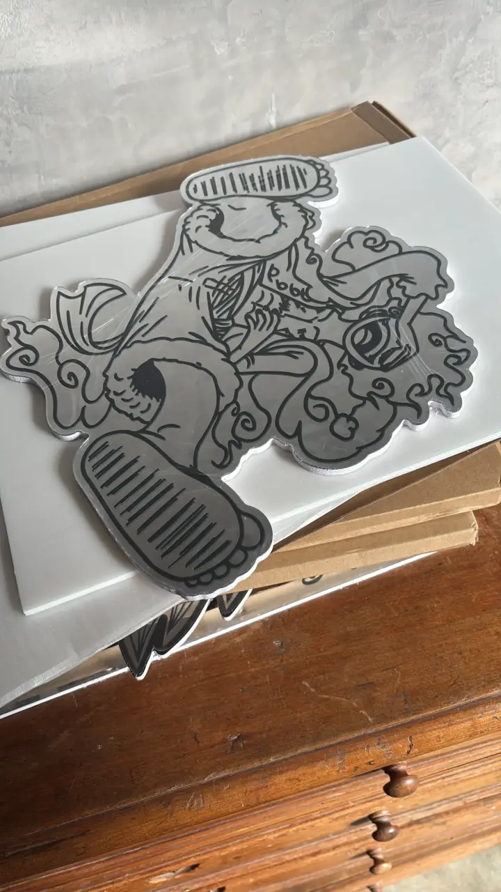 Espejo decorativo de acrílico con diseño de luffy - 2