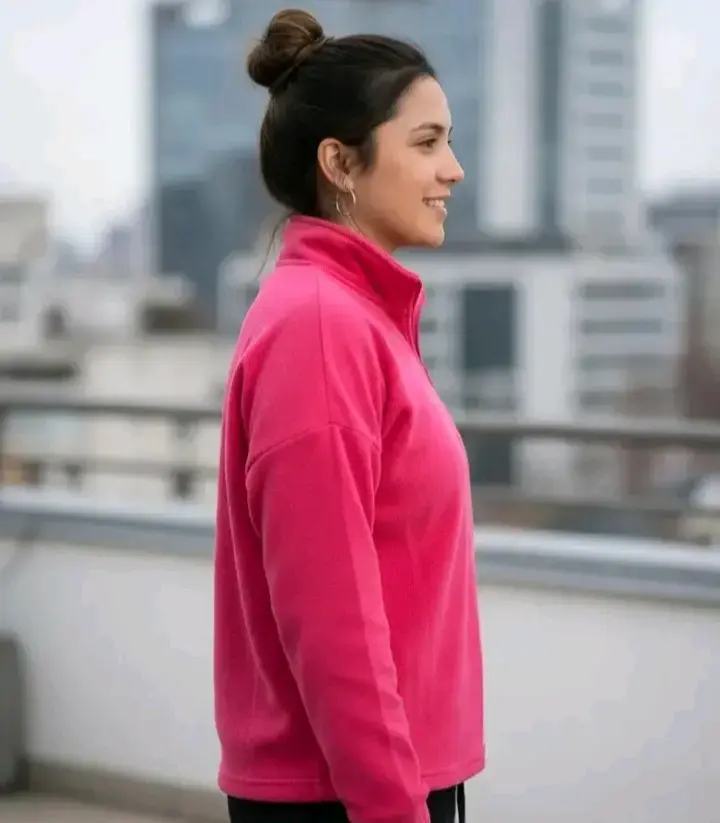Polerón de polar beige para mujer - 2
