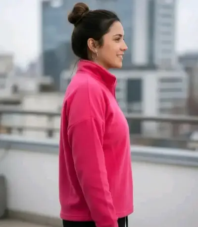 Polerón de polar beige para mujer - miniatura 2