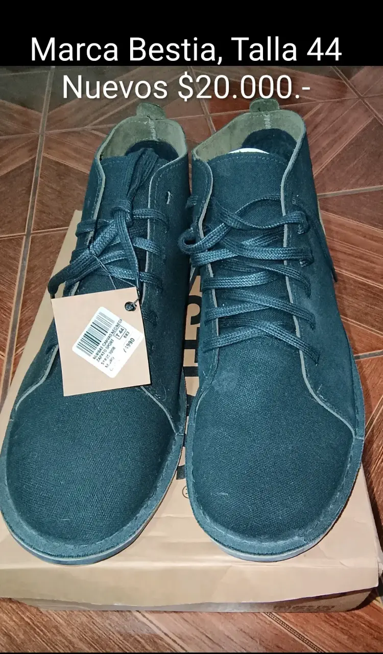 Botines de lona Bestia talla 44 nuevos