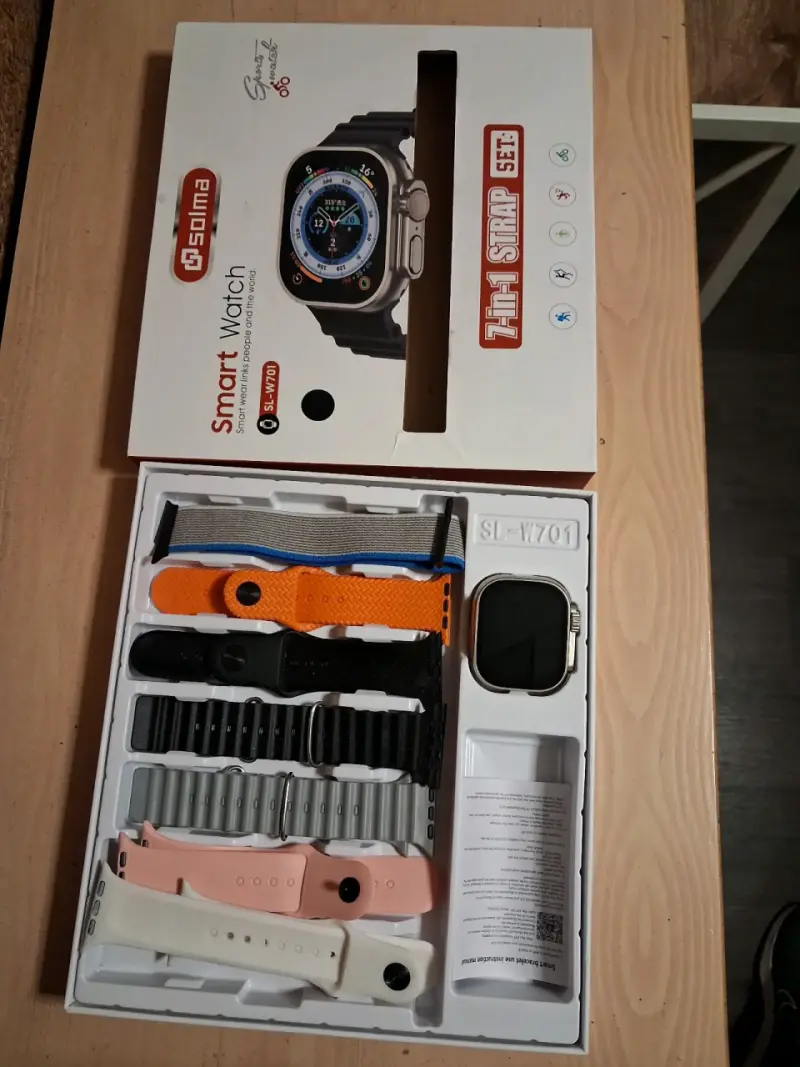 Smartwatch Salma SL-W701 con 7 correas intercambia - 4