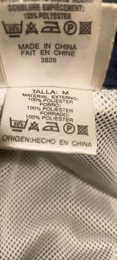 Chaqueta deportiva Adidas azul y negra - miniatura 3