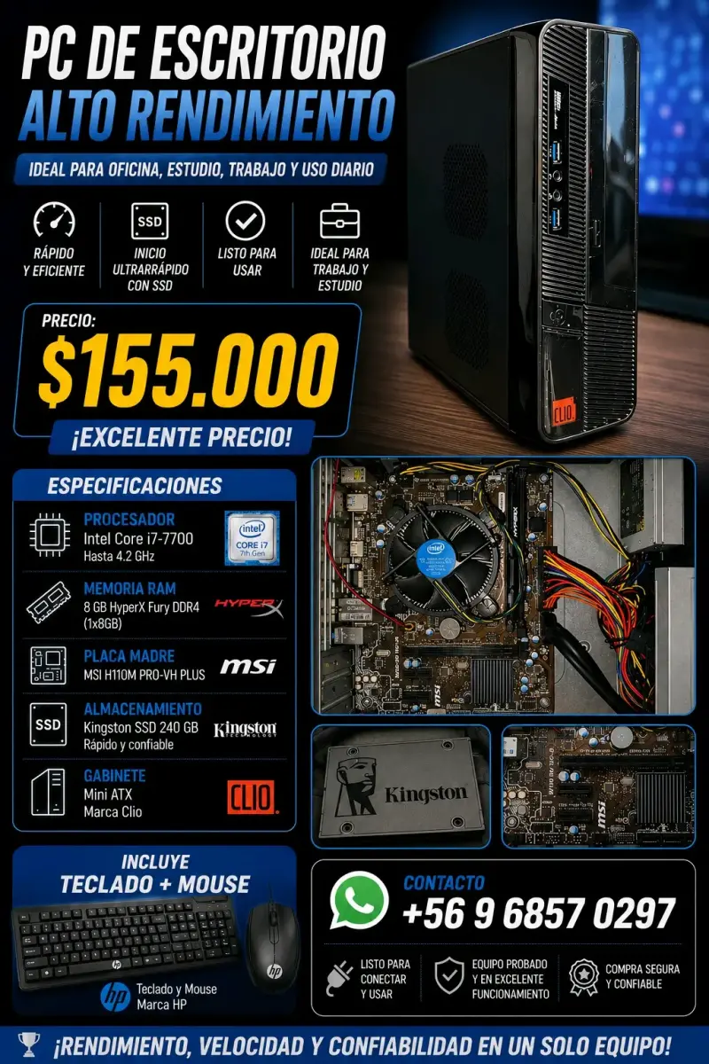 PC de escritorio Intel Core i7 - 1