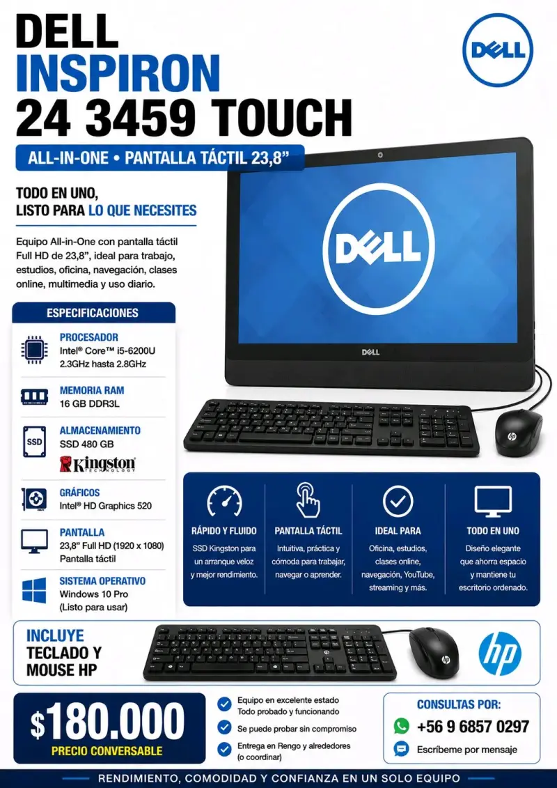 Dell Inspiron 24 3459 Touch All-In-One - 1