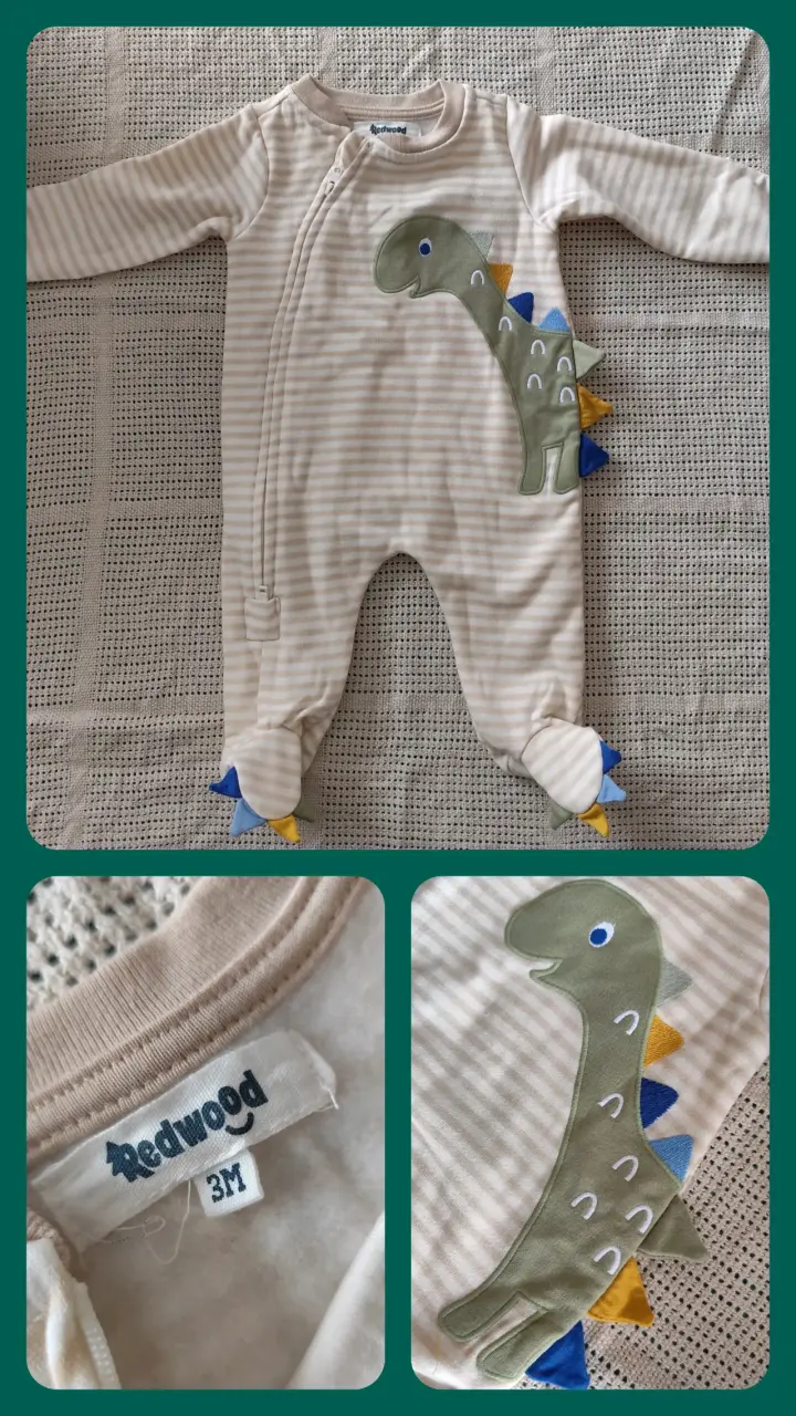 Enterito de bebé con diseño de dinosaurio - 2