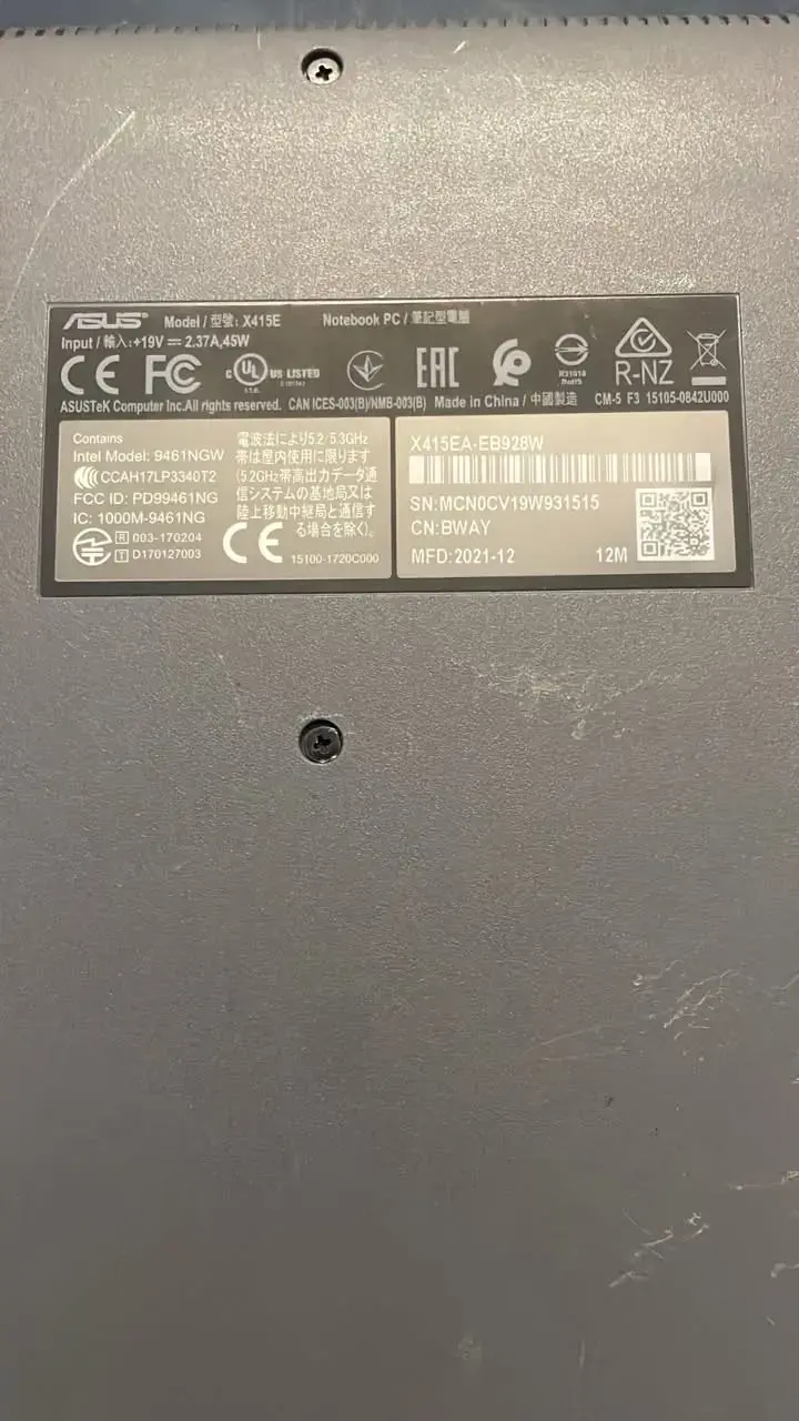 Notebook ASUS X415 Intel Core i3 - 5