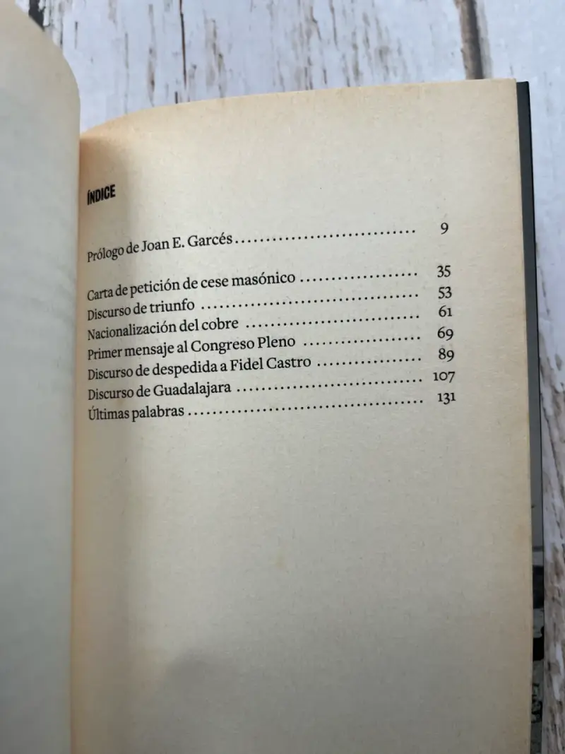 Salvador Allende Presente / Prólogo. Joan E Garcés - 6