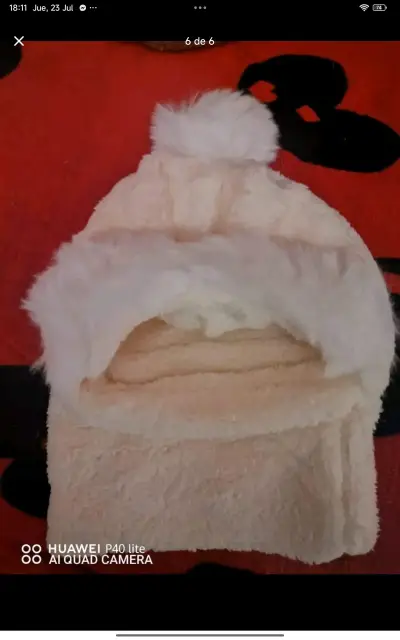 Gorros de invierno con forro polar y pompón - miniatura 5