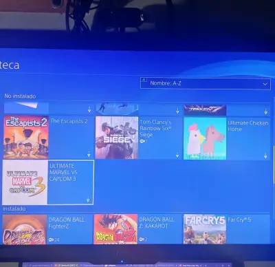PS4 Slim 1 TB +2 mandos y cables original + Juegos - miniatura 3