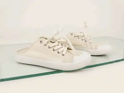 Zapatillas Mule Blancas Casual Unisex - miniatura 1
