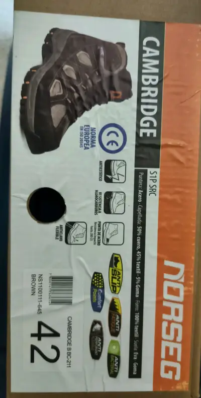 Botas de seguridad NorsegCambridge marrón talla 42 - miniatura 1