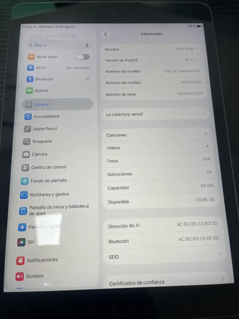 iPad 9ª Generación 128GB WIFI en Buen Estado - 4