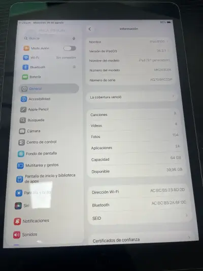iPad 9ª Generación 128GB WIFI en Buen Estado - miniatura 4