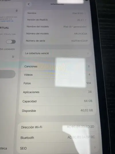 iPad 9ª Generación 128GB WIFI en Buen Estado - miniatura 5