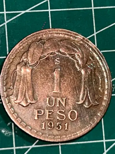 Moneda chilena de 1 peso 195 - miniatura 1