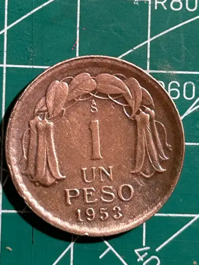 Moneda chilena de 1 peso 1953 - miniatura 1