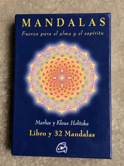 Libro y cartas de mandalas para meditación - miniatura 1