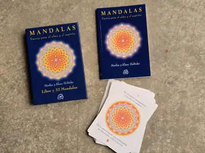 Libro y cartas de mandalas para meditación - miniatura 2
