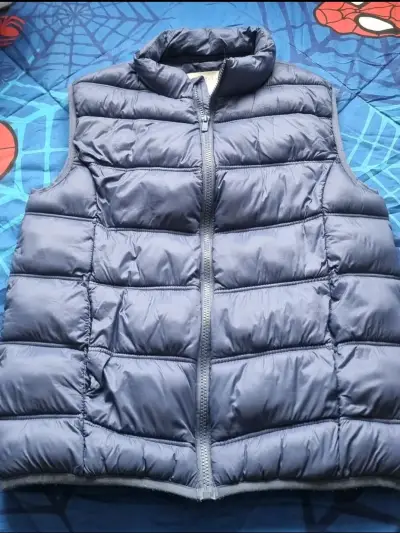 Parka sin mangas color azul, niño talla 12 - miniatura 1