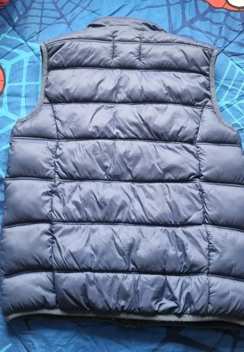 Parka sin mangas color azul, niño talla 12 - 2