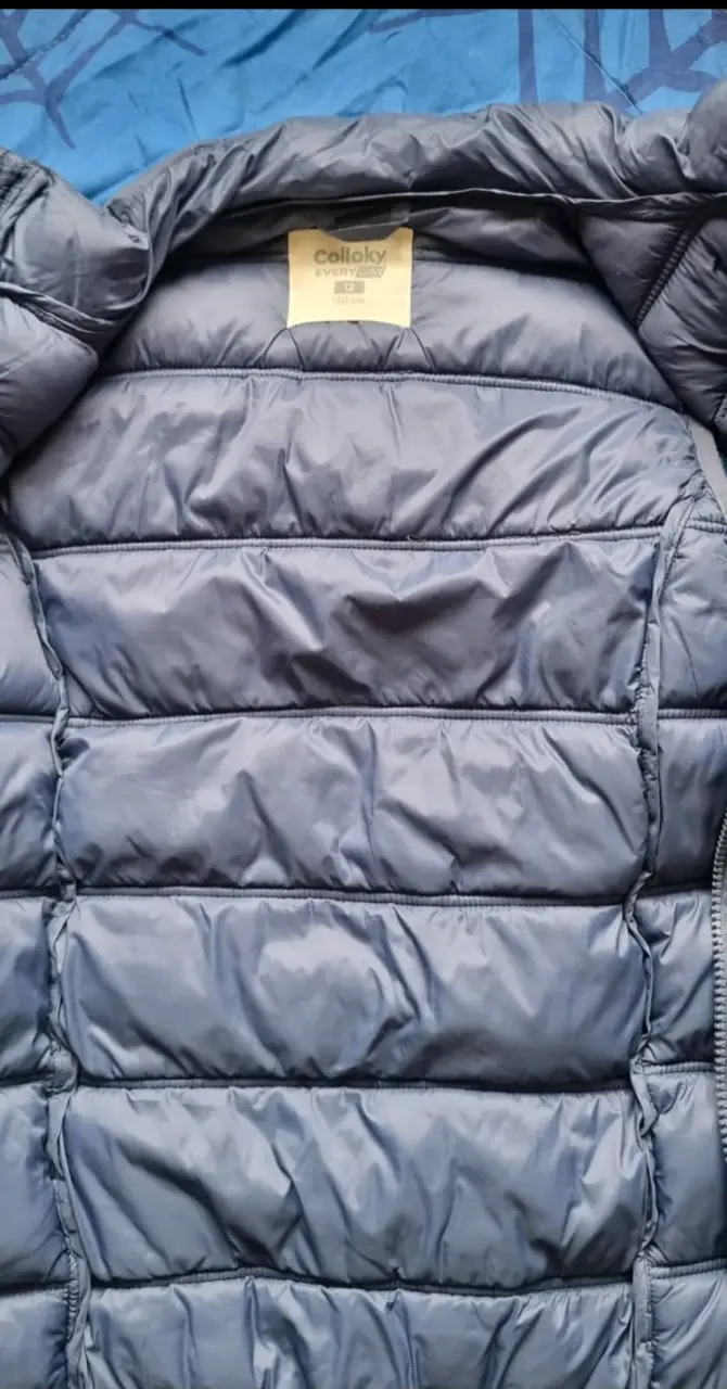 Parka sin mangas color azul, niño talla 12 - 3