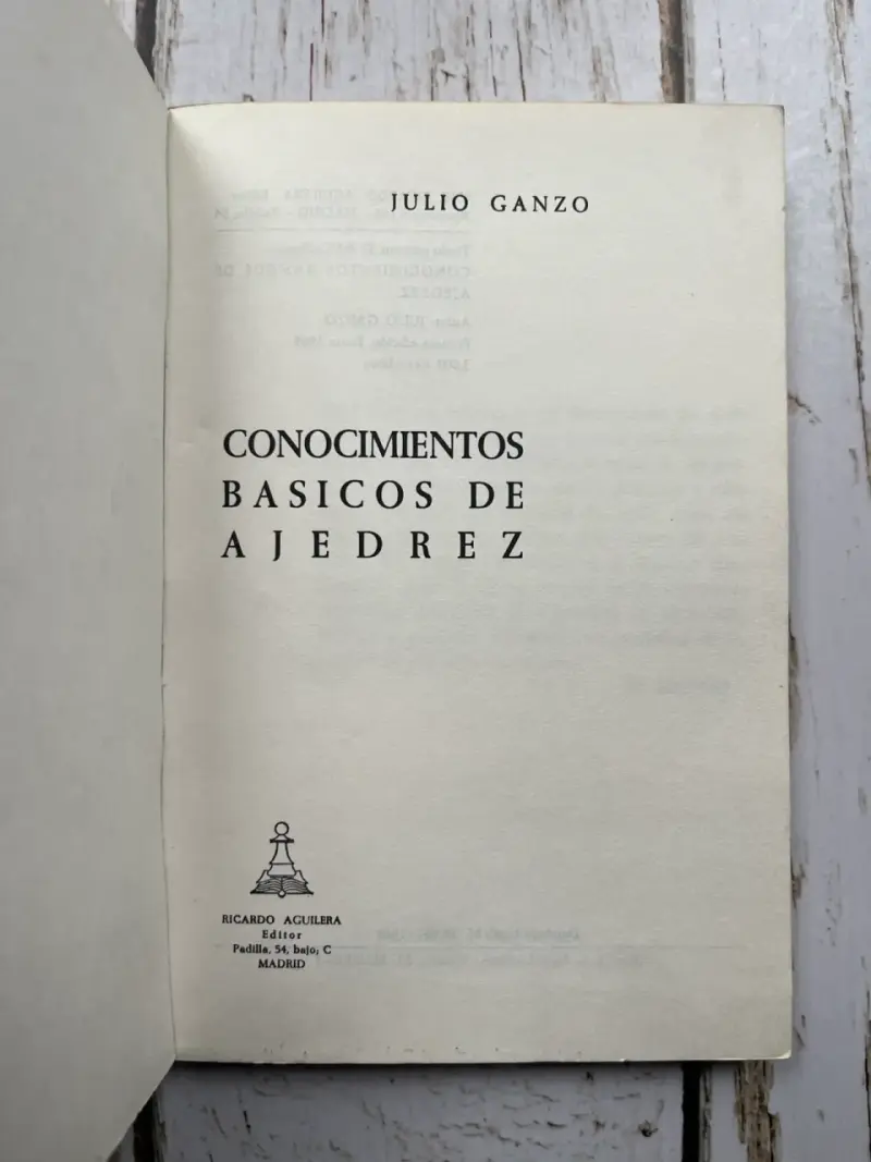 Conocimientos Básicos del Ajedrez de Julio Ganzo - 3