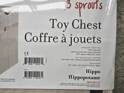 Baúl de Juguetes 3 Sprouts Hipopótamo - miniatura 2