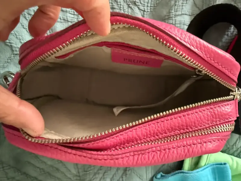 Cartera cruzada rosa Prüne con correa ajustable - 4