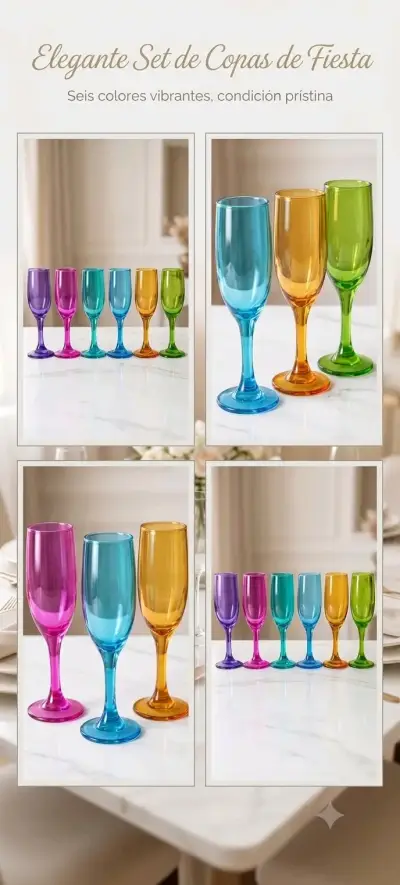 Set de Copas de Fiesta Multicolor - miniatura 1