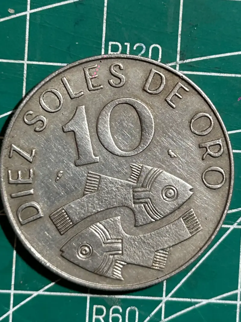 Moneda 10 Soles de Oro Perú 1969 1969 - 2