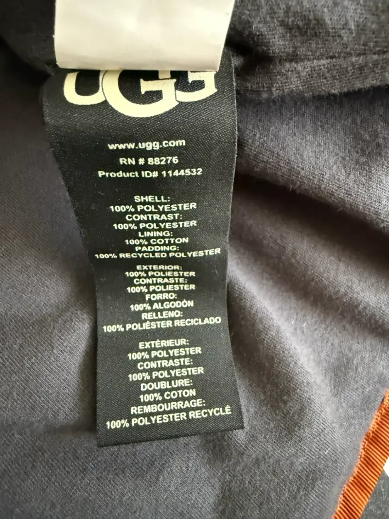 Chaqueta de invierno UGG gris y naranja - 4