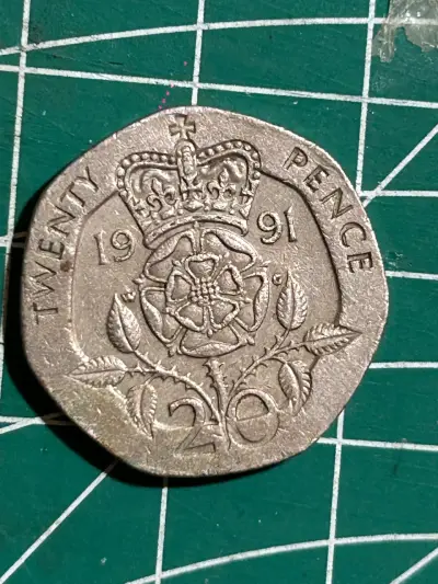 Moneda de 20 peniques de 1991 Reino Unido - miniatura 1