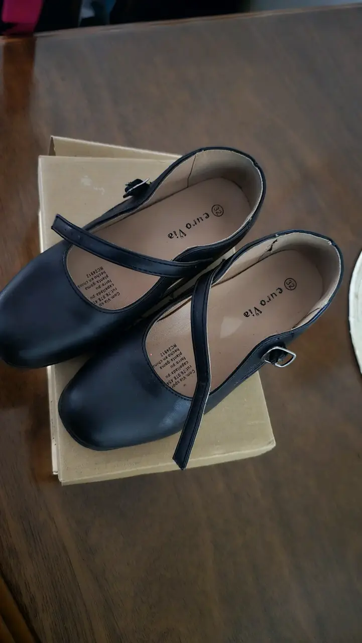 Zapatos de baile para niña color negro talla 32 - 2