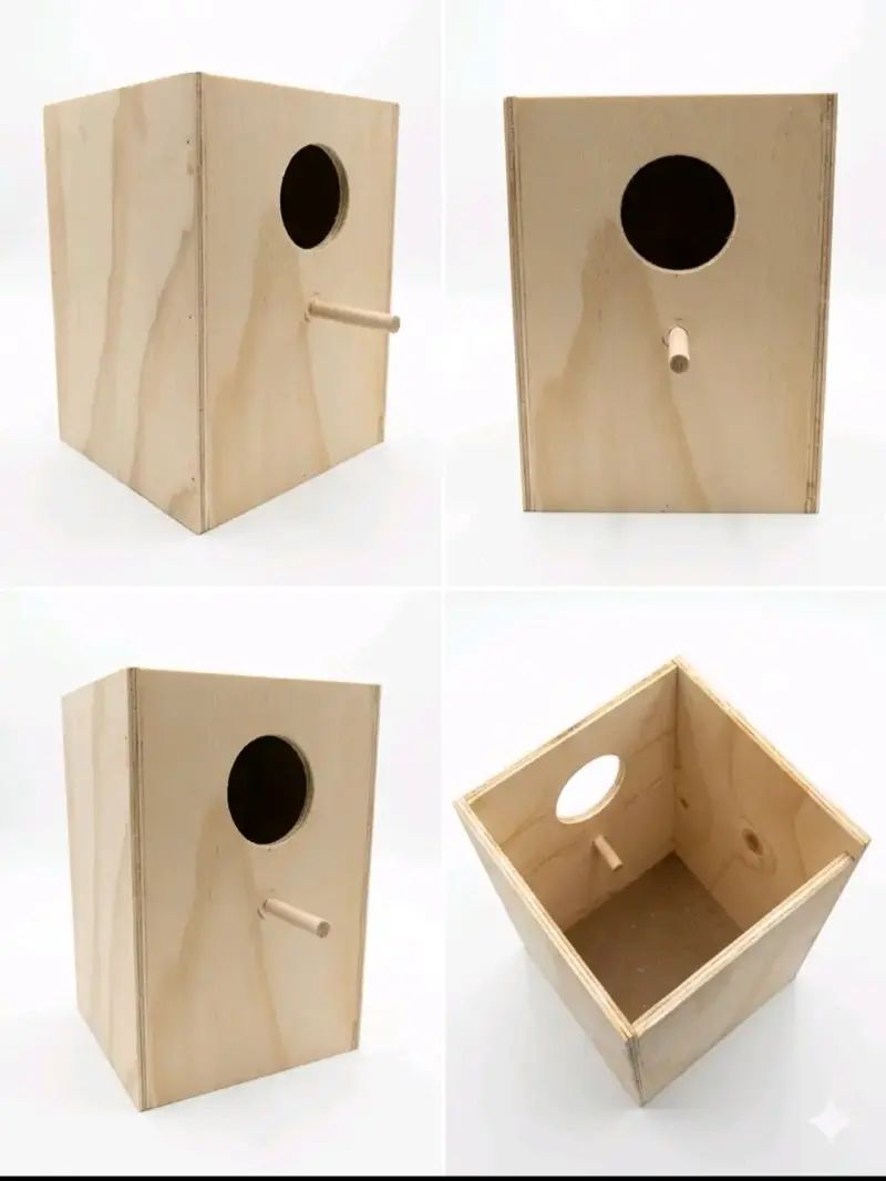 Caja nido de madera para ninfas - 2