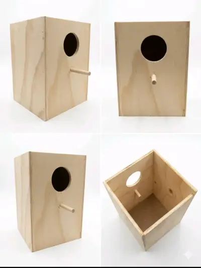 Caja nido de madera para ninfas - miniatura 2