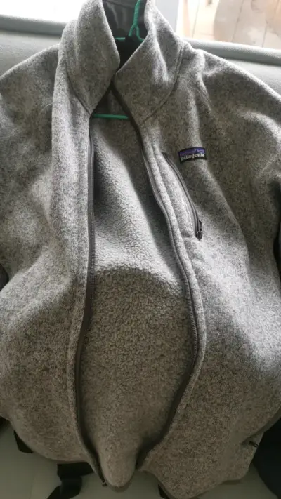 Chaqueta de lana gris Patagonia para hombre - miniatura 1