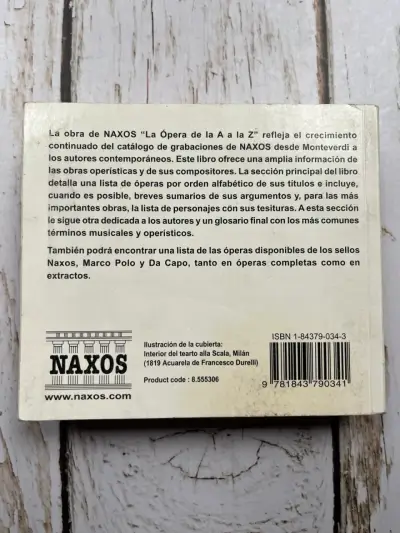 Libro La Ópera de la A a la Z Naxos - miniatura 3