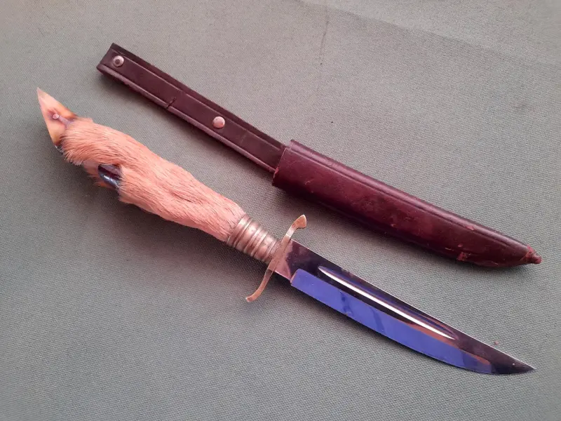 Cuchillo Aleman Antiguo Pata De Cabra R Herder 196