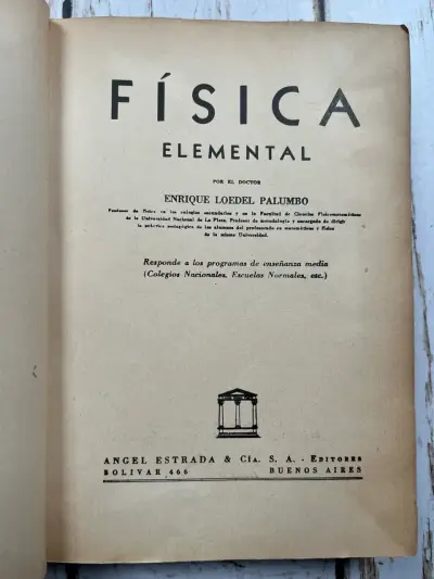 Física Elemental de Enrique Loedel 1961 - miniatura 2