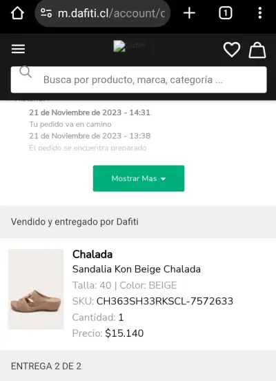Sandalias beige Chalada - miniatura 4