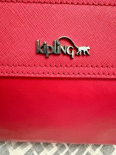 Cartera Kipling roja con cierre - miniatura 6