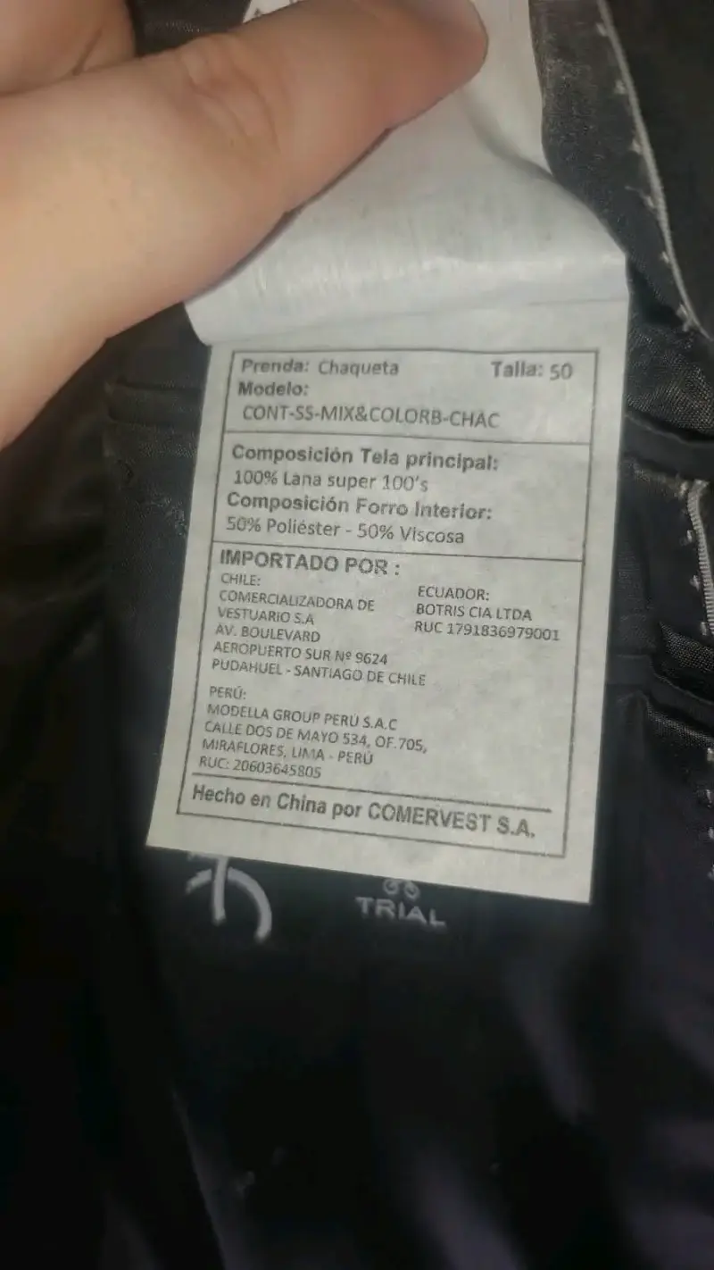 Chaqueta formal negra Trial talla 50 - 2