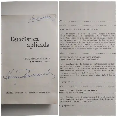 Libro Estadística Aplicada de Nuria Cortada de Kohan y José Manuel Carro - miniatura 2