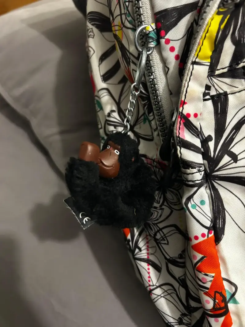 Mochila Kipling con estampado floral y estuche - 4