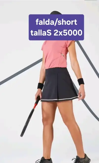 Falda Short Deportiva Artengo Talla S - miniatura 1