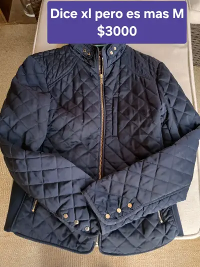 Chaqueta acolchada azul Zara Woman talla M - miniatura 1