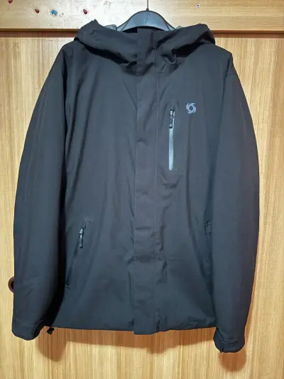 Chaqueta impermeable para hombre Doite negra XL - miniatura 1