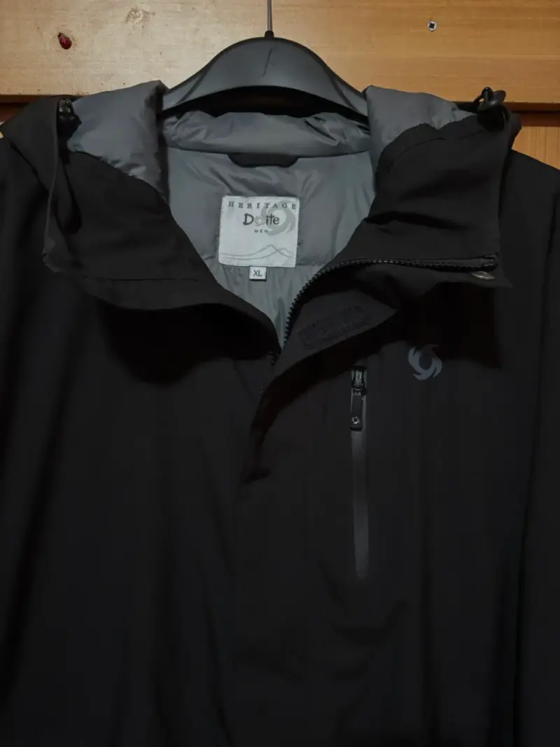 Chaqueta impermeable para hombre Doite negra XL - 2